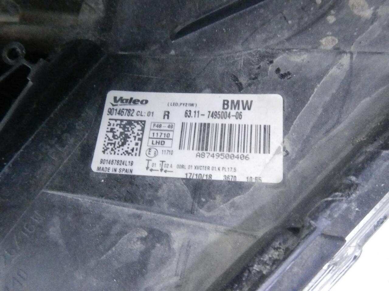 Фара правая BMW X1 F48 (2015-2019) 63117436462 0000002951669