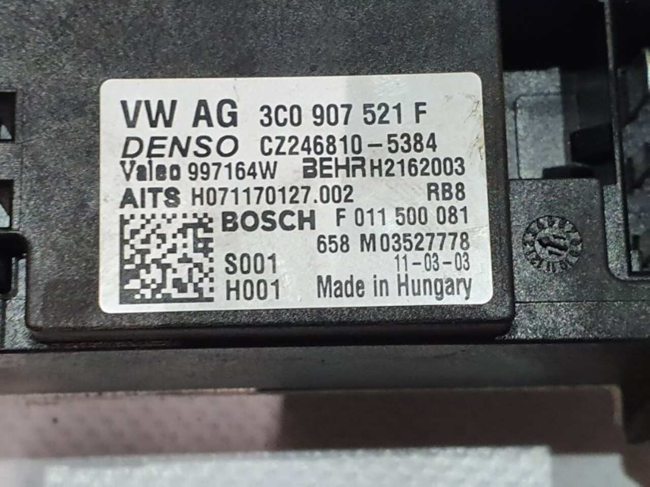 Резистор печки VOLKSWAGEN TIGUAN 1 БУ 3C0907521F 97899